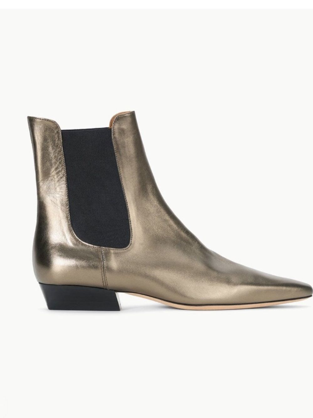 STAUD WALLY CHELSEA BOOT AGED BRONZE Metallic Chelsea Ankle Boots size 37
